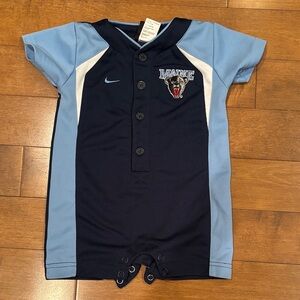 Nike Navy and Light Blue Baby Romper state of Maine